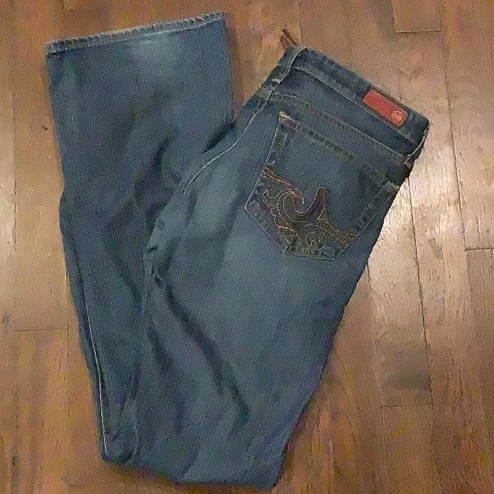 AG Adriano Goldschmied The Angel Denim Jean Boot Cut Size 28 Blue - Picture 3 of 5